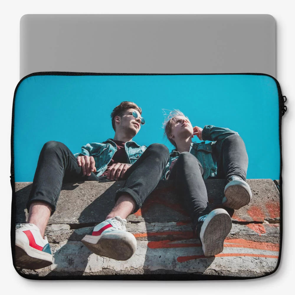 Personalised photo laptop case sale