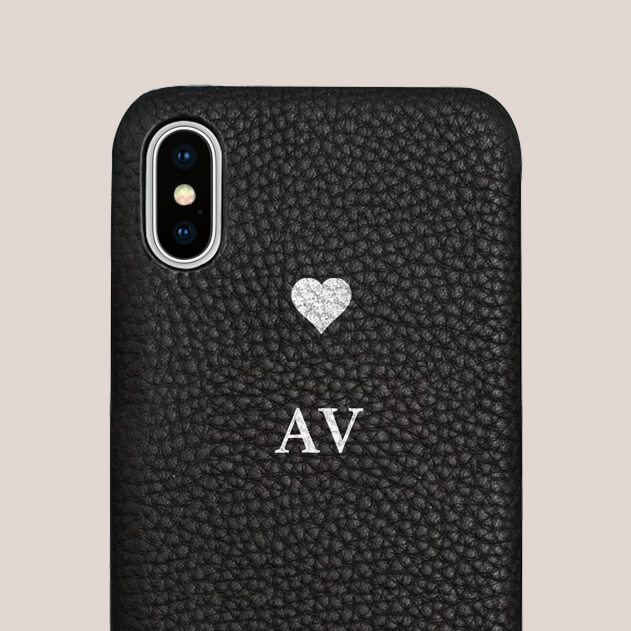 Personalized iPhone XS Max Case Leather Customised Case 